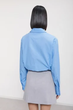Popelinebluse