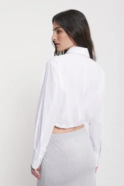Popelinebluse