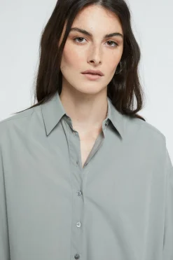 Popelinebluse