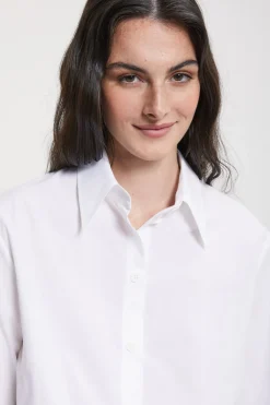 Popelinebluse