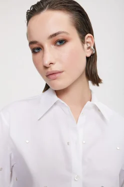 Popelinebluse