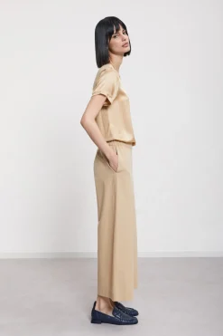 Popelinehose im Culotte-Stil
