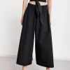 Popelinehose im Culotte-Stil