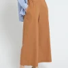 Popelinehose im Culotte-Stil