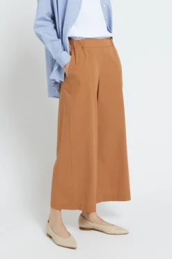 Popelinehose im Culotte-Stil