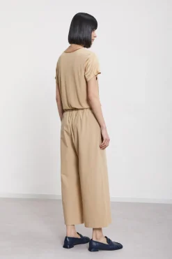 Popelinehose im Culotte-Stil