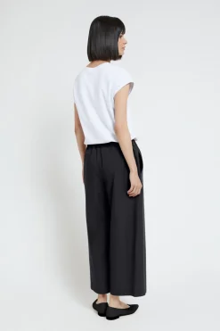 Popelinehose im Culotte-Stil