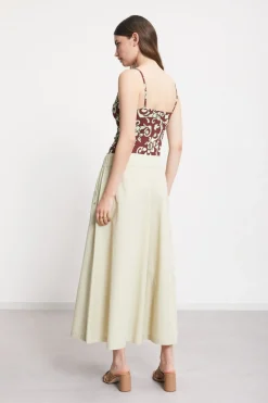 Popelinehose im Culotte-Stil