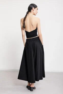 Popelinehose im Culotte-Stil