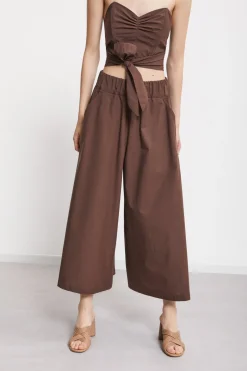 Popelinehose im Culotte-Stil