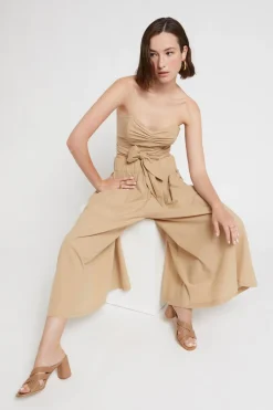 Popelinehose im Culotte-Stil