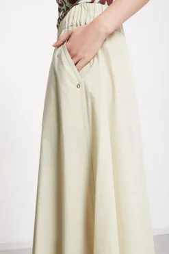 Popelinehose im Culotte-Stil