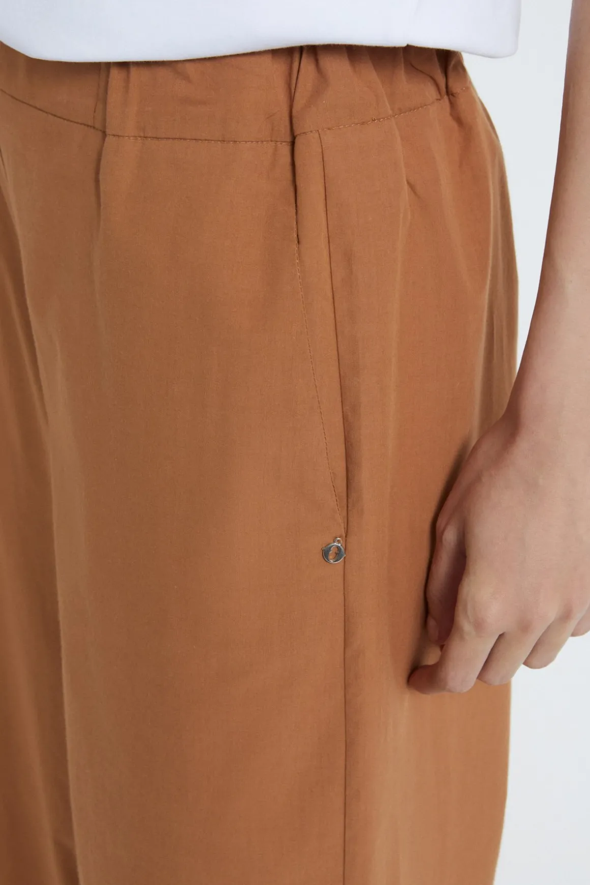 Popelinehose im Culotte-Stil