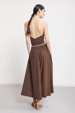 Popelinehose im Culotte-Stil