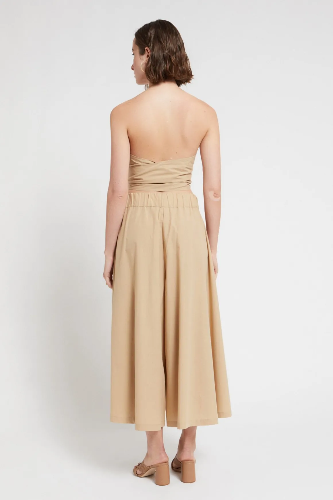 Popelinehose im Culotte-Stil