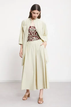 Popelinehose im Culotte-Stil
