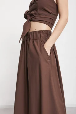 Popelinehose im Culotte-Stil