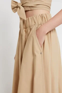 Popelinehose im Culotte-Stil