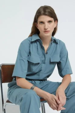 Popeline-Jumpsuit