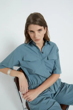 Popeline-Jumpsuit