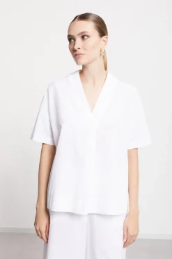 Popelineshirt