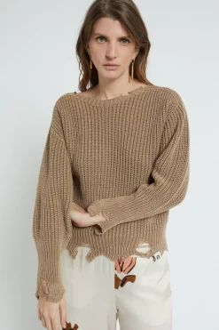 Pulli aus Wollmischgewebe
