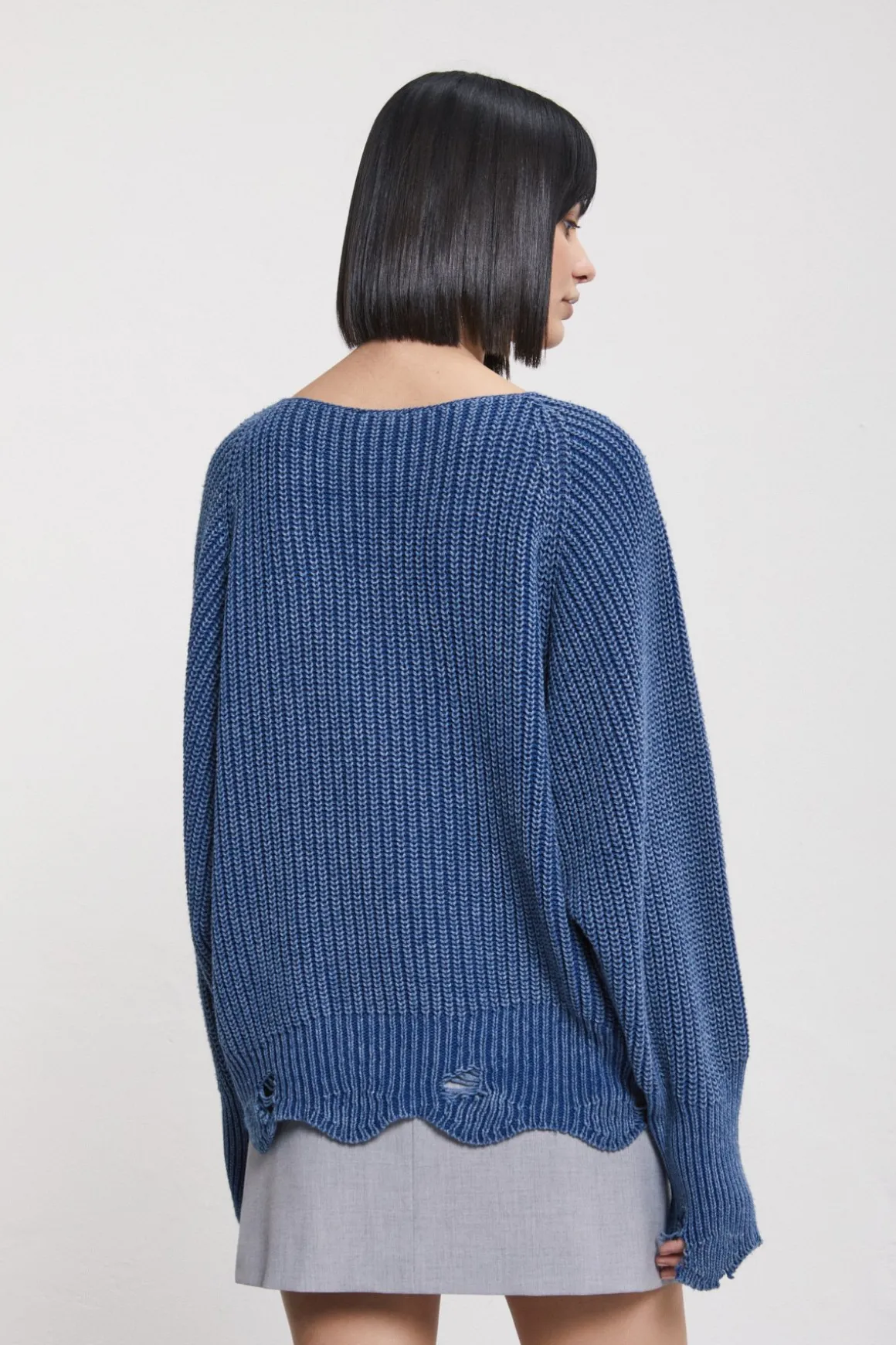 Pulli aus Wollmischgewebe