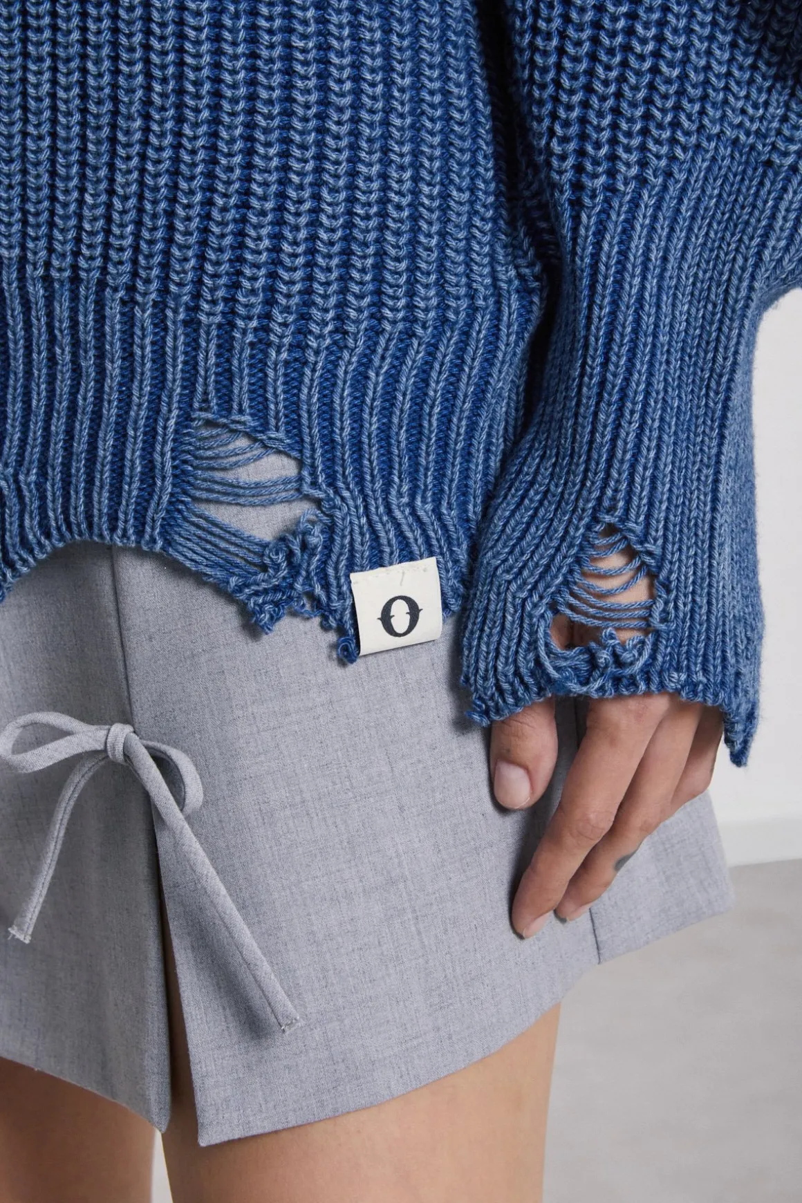 Pulli aus Wollmischgewebe