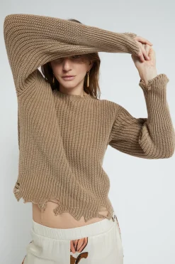 Pulli aus Wollmischgewebe