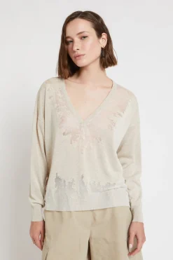 Pulli mit durchscheinender Verarbeitung