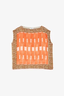 Ärmelloses Viskoseshirt
