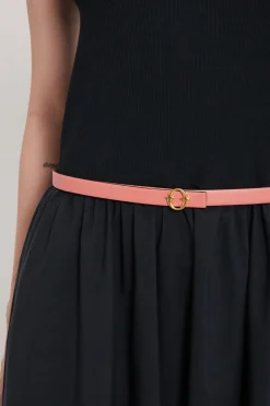 Schmaler Ledergürtel