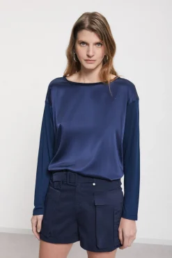 Seiden-/Viskoseshirt