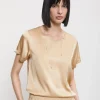 Seiden-/Viskose-T-Shirt