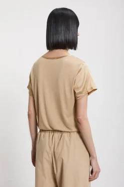 Seiden-/Viskose-T-Shirt