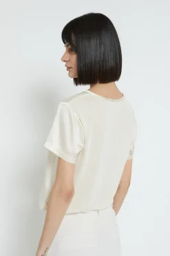 Seiden-/Viskose-T-Shirt