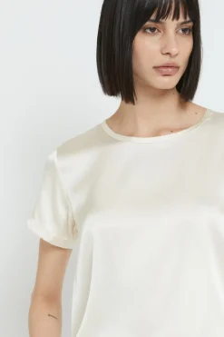 Seiden-/Viskose-T-Shirt