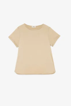 Seiden-/Viskose-T-Shirt