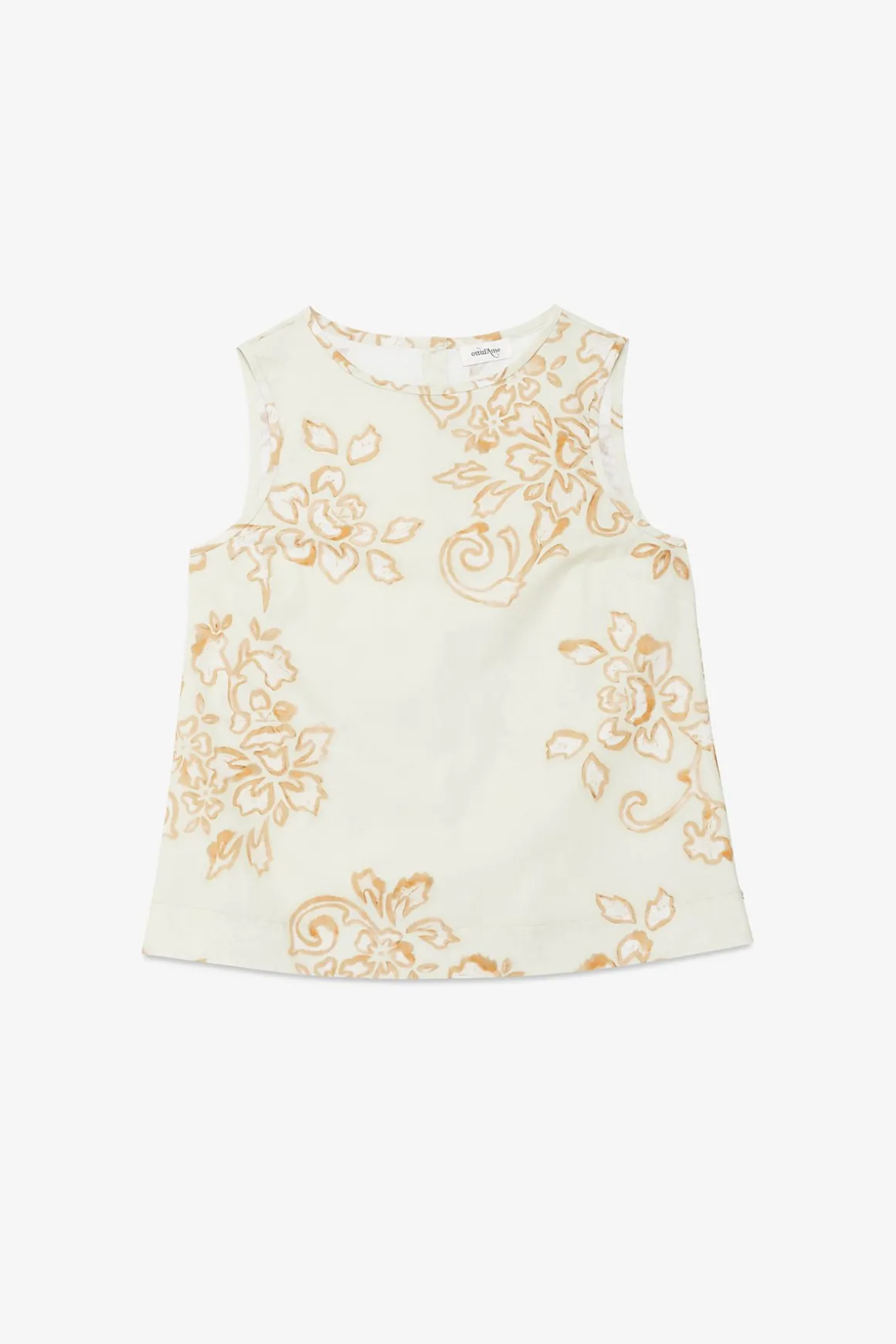 Shirt aus bedrucktem Popeline