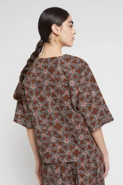 Shirt aus bedruckter Baumwolle
