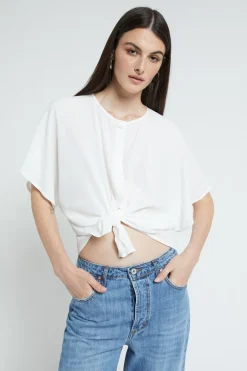 Shirt aus Seidenmischgewebe