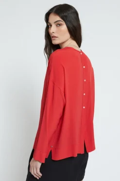 Shirt aus Seidenmischgewebe