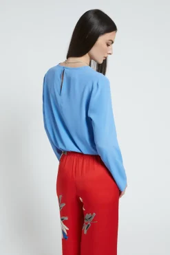 Shirt aus Seidenmischgewebe