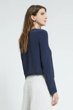 Shirt aus Seidenmischgewebe