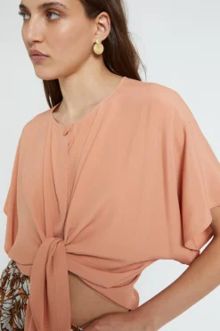 Shirt aus Seidenmischgewebe