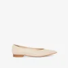 Spitze Ballerinas aus Leder