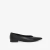 Spitze Ballerinas aus Leder