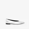 Spitze Ballerinas aus Leder