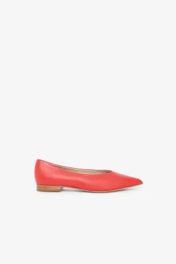 Spitze Ballerinas aus Leder