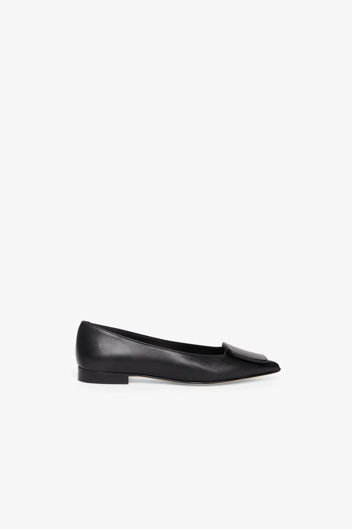 Spitze Lederballerinas